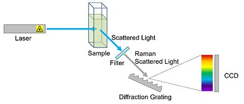 Raman spectrometer diagram