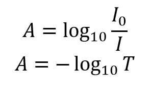 Beer Lambert Law Equation