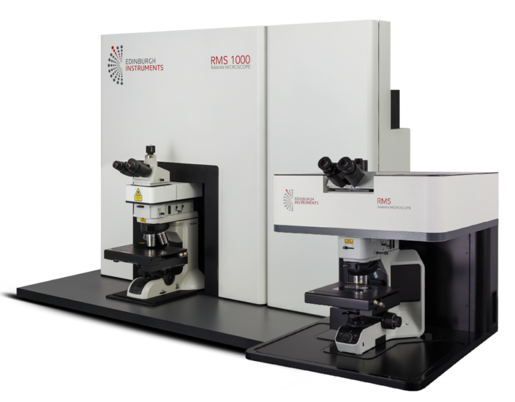 Edinburgh Instruments RM5 and RMS1000 Raman Microscopes.