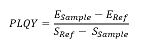 PLQY Equation