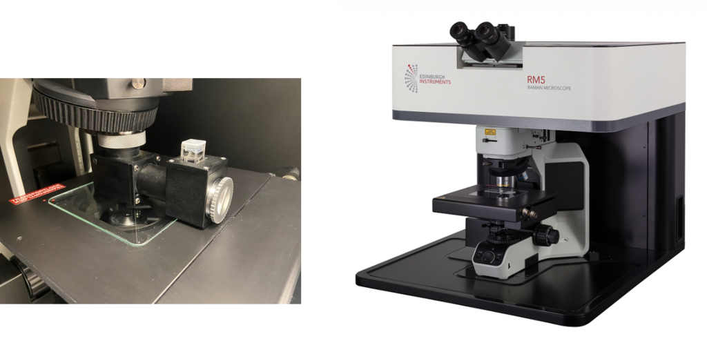 Edinburgh Instruments RM5 Raman Microscope can determine the ethanol content of hand sanitiser 