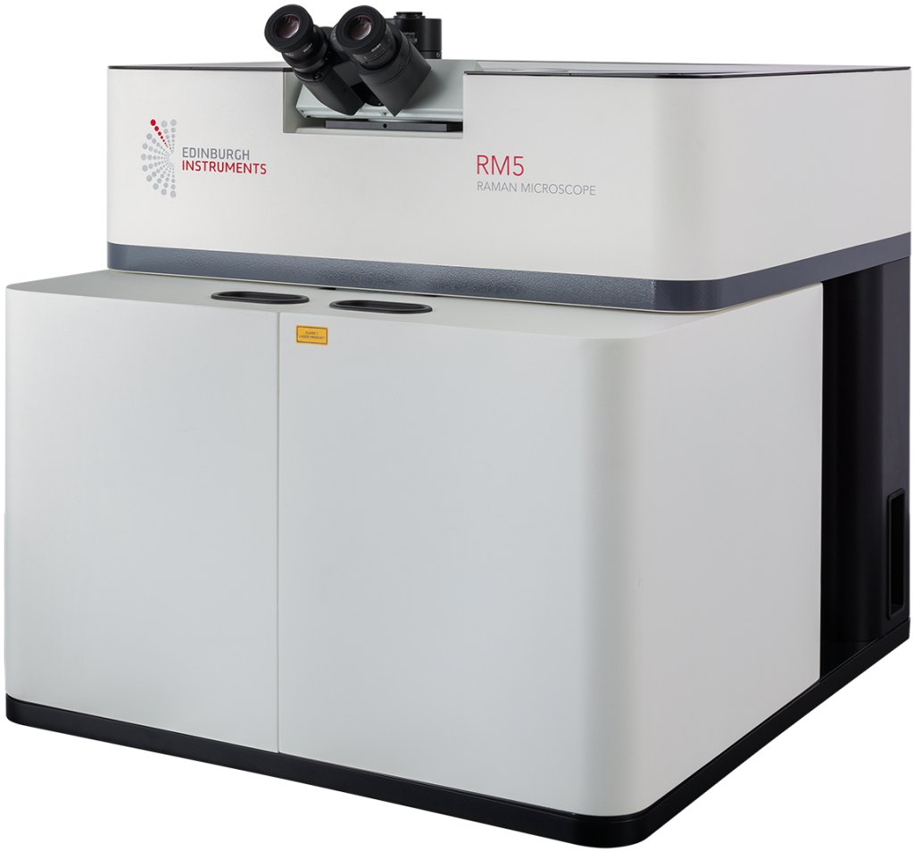 Edinburgh Instruments RM5 Raman Microscope with laser enclosure can be used to investigate polymorphism in pharmaceuticals.