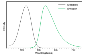 excitation and emission fluorescence spectra