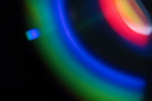 blurred light through prism