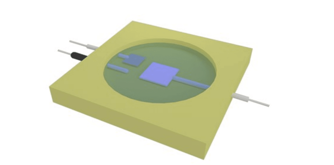Schematic of the three-electrode cell used for operando Raman measurements