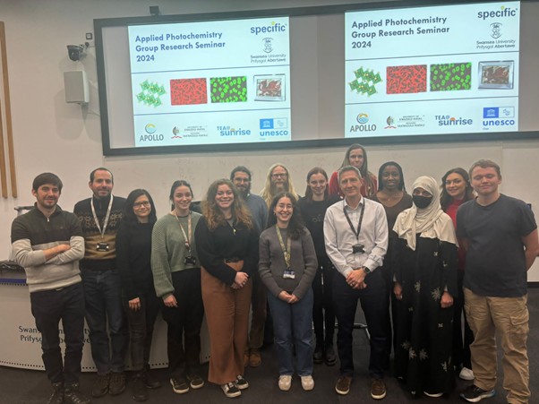 Prof. Matthew Davies’ Applied Photochemistry Group, Swansea University