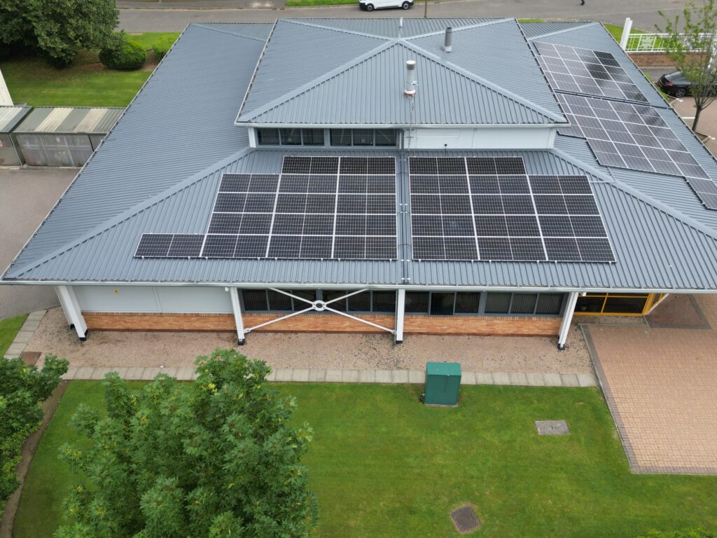 Solar Panels at Bain Square